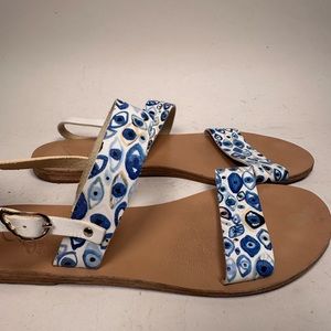 Ancient Greek Sandals Clio - Evil Eye - Size 40